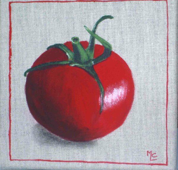 Modèle de tableau fruit en toile de lin (20 cm x 20 cm) – Image 4